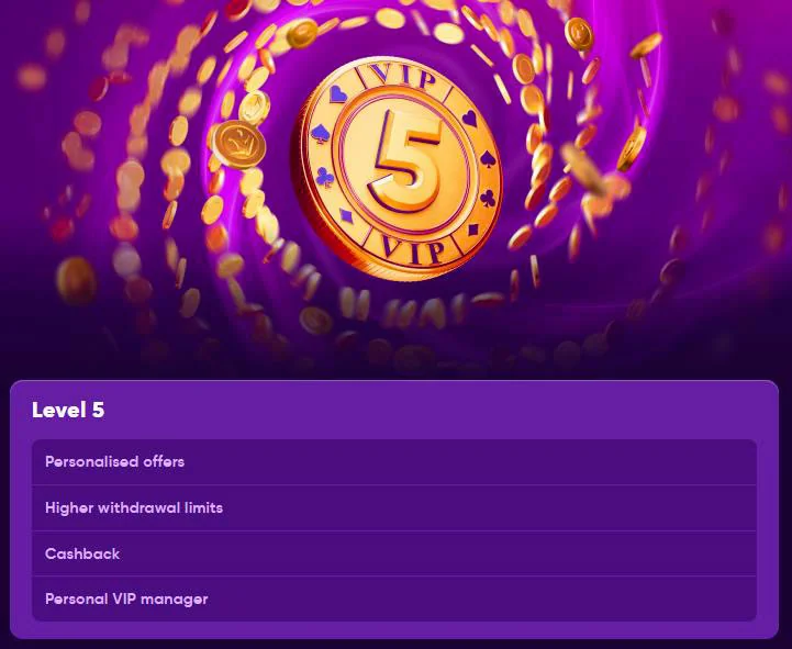 vip 5 lvl banner